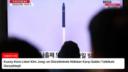Kuzey Kore Lideri Kim Jong-un Gözetiminde Nükleer Karşı Saldırı Tatbikatı Gerçekleşti