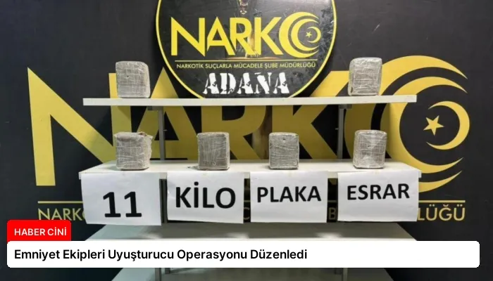 Emniyet Ekipleri Uyuşturucu Operasyonu Düzenledi