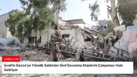 İsrail’in Gazze’ye Yönelik Saldırıları Sivil Savunma Ekiplerini Çalışamaz Hale Getiriyor