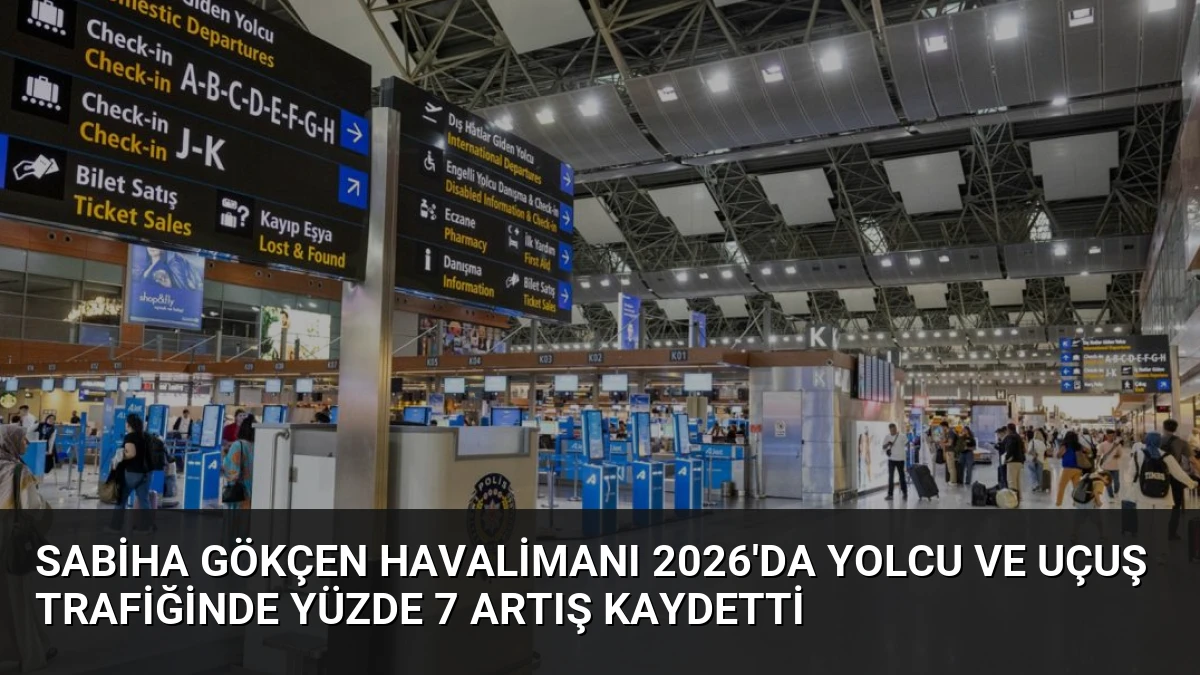 Sabiha Gökçen Havalimanı 2026’da Yolcu ve Uçuş Trafiğinde Yüzde 7 Artış Kaydetti