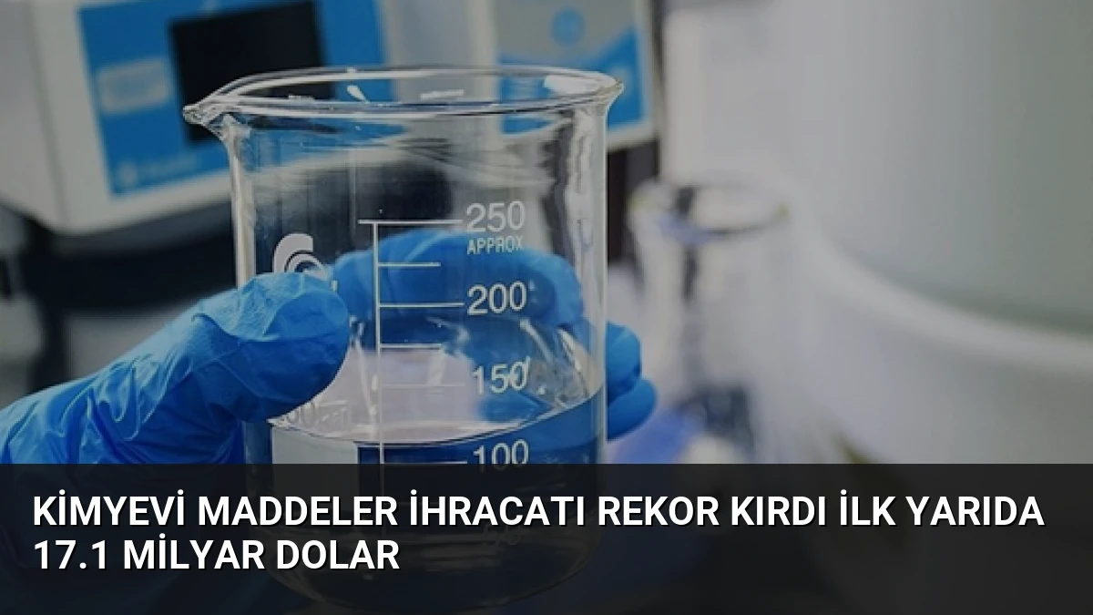 Kimyevi Maddeler İhracatı Rekor Kırdı İlk Yarıda 17.1 Milyar Dolar