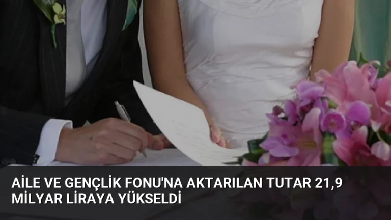 Aile ve Gençlik Fonu’na Aktarılan Tutar 21,9 Milyar Liraya Yükseldi