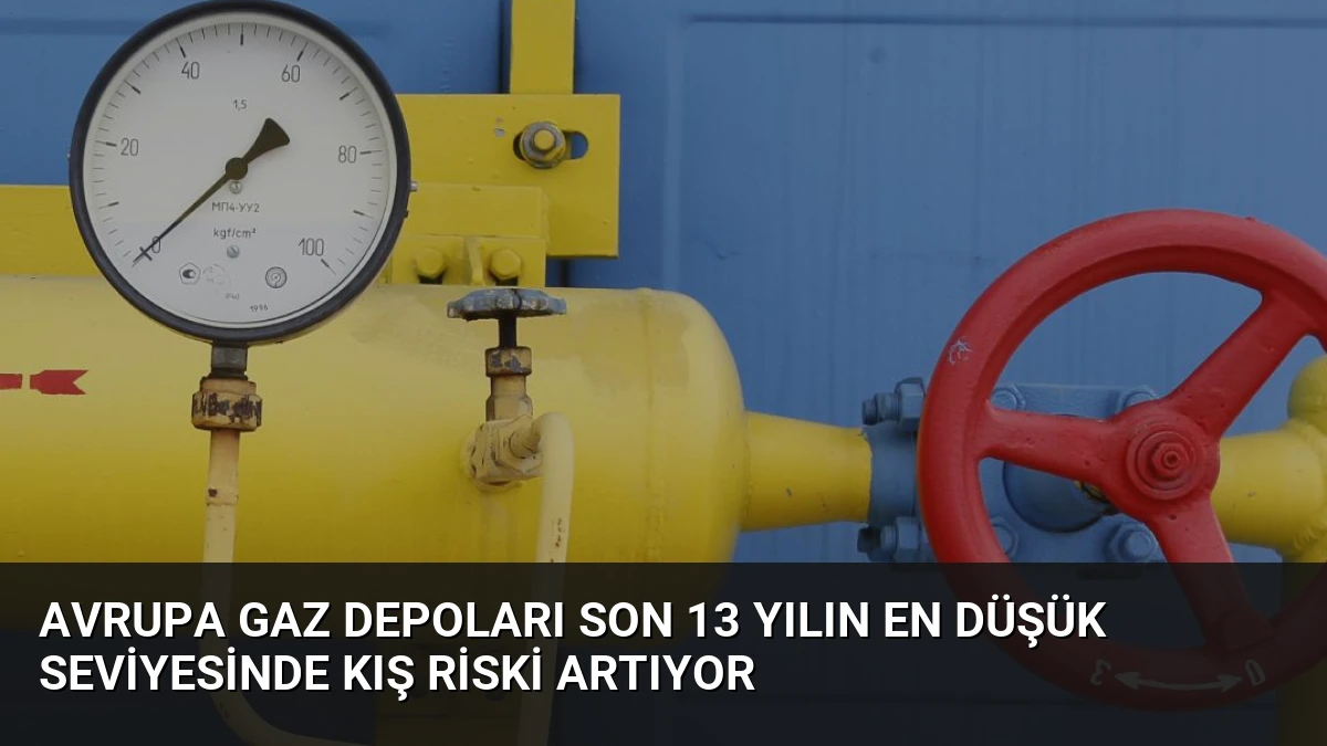 Avrupa Gaz Depoları Son 13 Yılın En Düşük Seviyesinde Kış Riski Artıyor