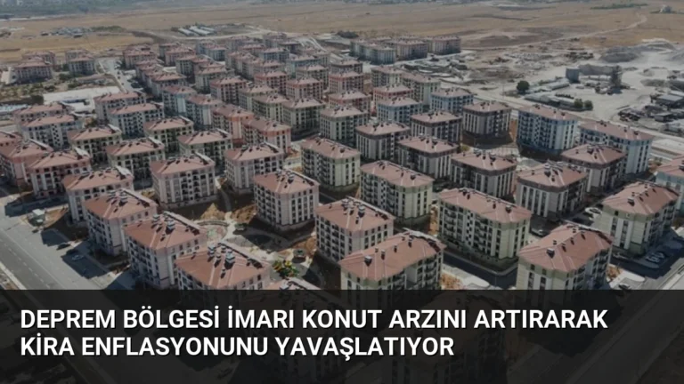 Deprem Bölgesi İmarı Konut Arzını Artırarak Kira Enflasyonunu Yavaşlatıyor