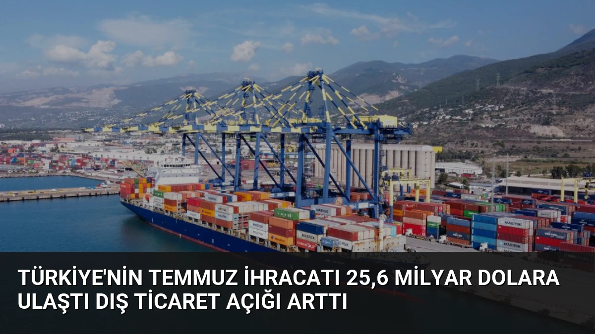 Türkiye’nin Temmuz İhracatı 25,6 Milyar Dolara Ulaştı Dış Ticaret Açığı Arttı