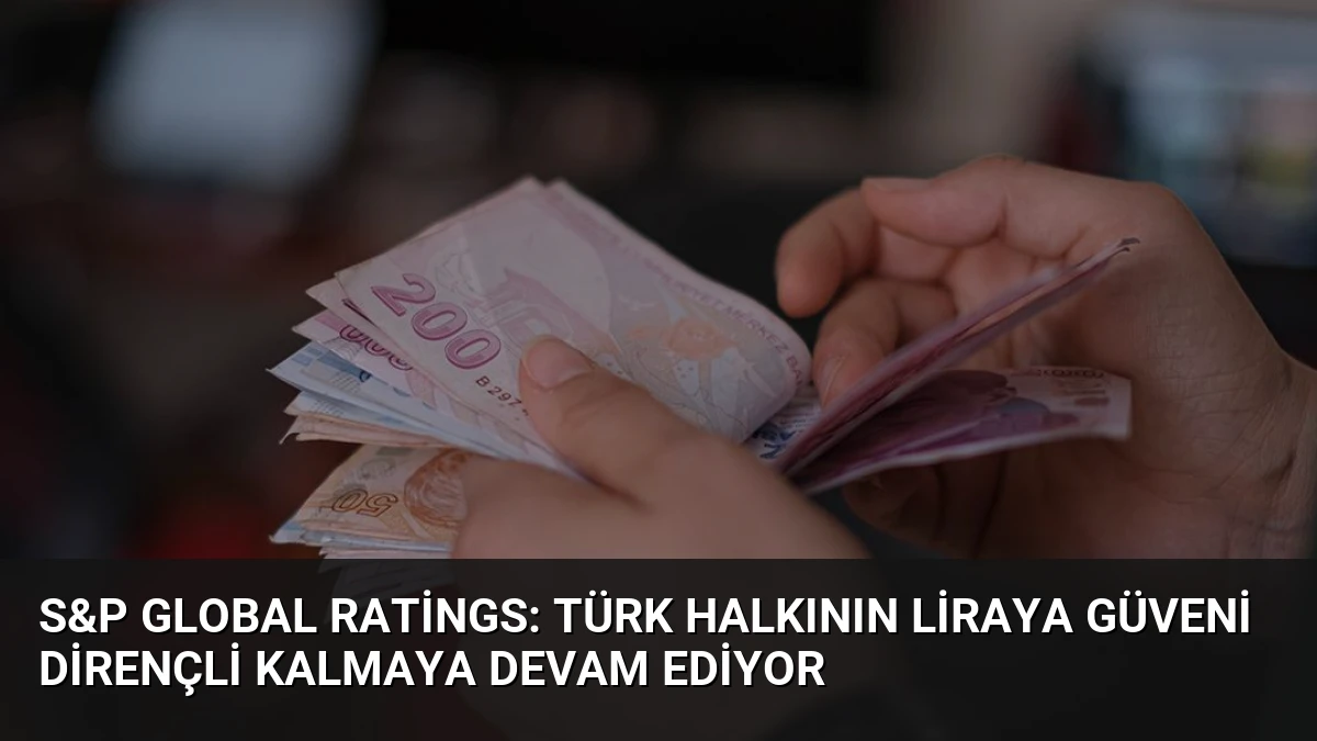 S&P Global Ratings: Türk Halkının Liraya Güveni Dirençli Kalmaya Devam Ediyor